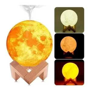 Humidificador Lámpara Luna 3d Purificador Ambientes Vaporiza